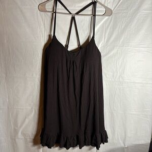 Victoria’s Secret Black Dress Womens Medium Padded Strappy Short Beach Flirty